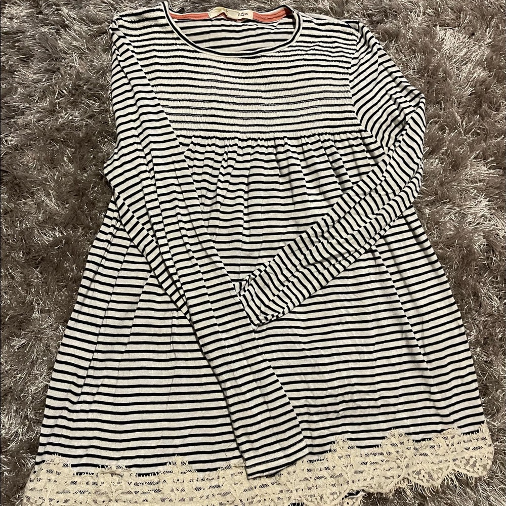 Juniors Size Small Rewind baby doll tee new